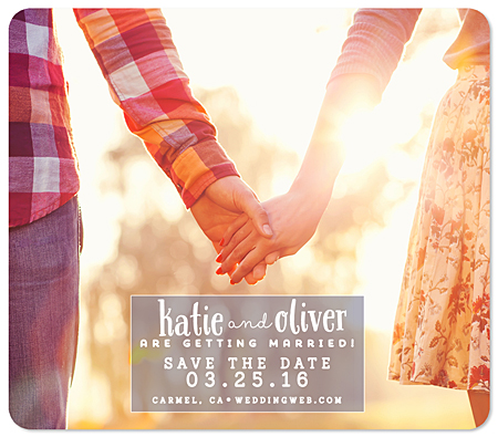 "Sweetly Sealed" Save the Date Card